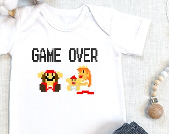 Game Over , Funny Gamer , Bodysuit, Dad Gamer, Funny Baby s, Funny Baby Shower Gift, Baby Announcement, Video Game, Onesie®