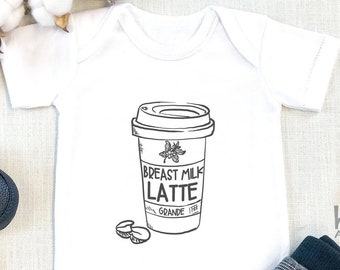 Breast Milk Latte , Cute Latte, Coffee Baby, Breastfed Baby , Long Sleeve, BoobieJuice, Boobivore, Cute Baby s, Baby Girl, Onesie®