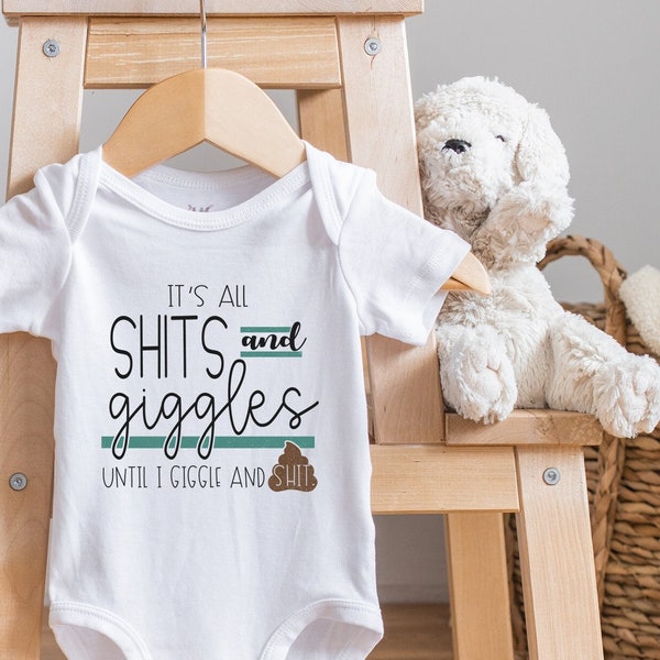 Funny Baby ,  It's All Shits And Giggles, Baby Shower Gift, Funny Baby Clothes, Funny , New Mom Gift,  Cute Niece Nephew, Onesie®