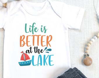 Lake Life Baby , Life is Better at the Lake , Little Camper Bodysuit, Adventure , Lake Babe, Baby Shower Gift, Baby Boy, Onesie®