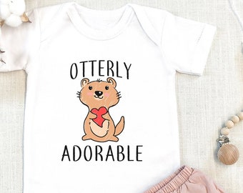 Otterly Adorable Otter Baby ,  Baby Shower, Expecting Mom Gift, Pregnancy Announcement , Baby Bodysuit, Girl Infant Newborn, Onesie®