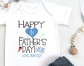 Personalized Father's Day , Our First Father's Day , Happy Father's Day, Cute Baby Bodysuit, Baby Boy, Daddy And Me, Onesie®