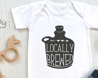 Locally Brewed , Cute , Beer Baby Bodysuit, Beer Baby , Locally Grown, Home Brewed Baby, Funny Baby Gift, Unique, Onesie®