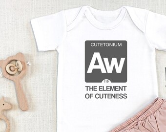 AW Funny Baby , Cute Science , Periodic Table, Science Baby, Nerdy Baby Gift, Atom, Pregnancy Reveal, Toddler Shirt, Long Sleeve, Onesie®