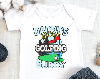 Golf , Future Golfer, Funny Golfing Bodysuit, Newborn Outfit, Golf Fan, Daddy's Future Golfing Buddy s Bodysuit, I Love Golf, Onesie®
