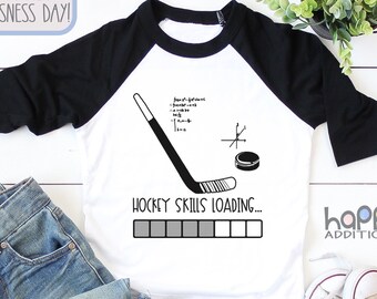 Hockey Toddler Tee, Future Hockey Player, Funny Hockey Oneise, Newborn Outfit, Hockey Fan, Hockey Skills Loading, I like Hockey, 2140