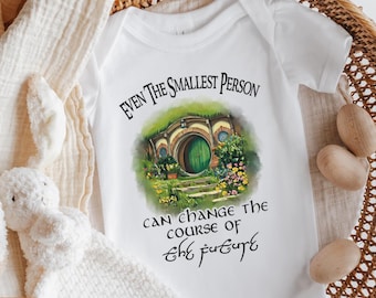 Even the Smallest Person Can Change the Course of the Future Baby Onesie®, Book Quote, Baby Bodysuit, Storybook Inspired Baby Gift