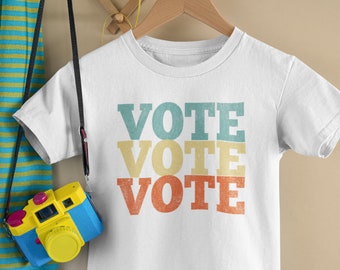Vote Vote Vote Toddler Shirt, Voting Kids Shirt, Election Shirt 2024, Vote For My Future, Your Vote Matters, Future Voter, Kids T-shirt