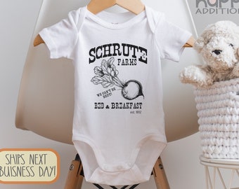 Schrute Farm Baby , Beets, The Office Fan Baby Gift, Toddler Shirt, Michael Scott, Dwight, Office Baby Gift, Long Sleeve, Funny Office