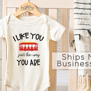 I Like You Just The Way You Are Baby Onesie®, Cute Baby Bodysuit, Newborn Baby Gift, Reading Rainbow, Baby Shower Gift, Mr Rogers Fan