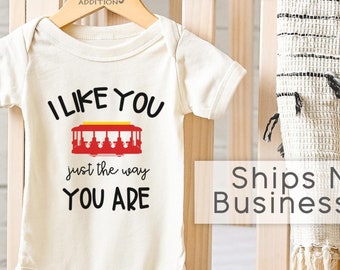 I Like You Just The Way You Are Baby Onesie®, Cute Baby Bodysuit, Newborn Baby Gift, Reading Rainbow, Baby Shower Gift, Mr Rogers Fan