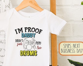 Drums , Drummer , Music , Drums Baby Gift, Drummer Baby Gift, Musician , Musician Baby Gift, Percussion, Onesie®