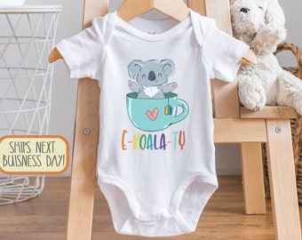Equality , E-Koala-Ty , Koala Baby Bodysuit, LGBTQ , Humanity ,  Kindness, Awareness, Unity in Diversity, Koala Bear, Onesie®