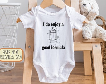 I Do Enjoy A Good Formula , Funny Baby , Periodic Table, Math Baby Bodysuit, Nerdy Baby Gift, Baby Boy Clothes, Mathematician, Onesie®