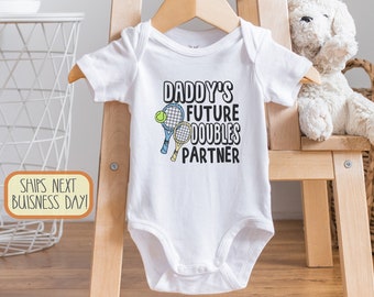 Personalized Tennis , Future Double's Partner, It's In My DNA Tennis, Future Tennis Player, Funny Tennis, Custom Name I Love Tennis, Onesie®