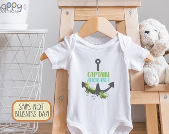 Captain Adorable Baby , Nautical Baby , Boat Baby , Cute Baby , Baby on Board Bodysuit, Baby Shower Gift, Baby Gifts, Onesie®