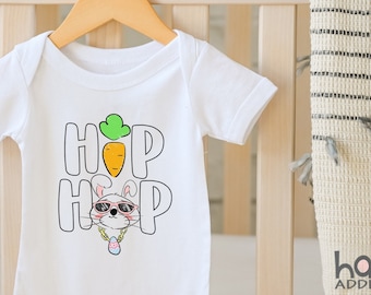 Funny Easter Baby , Hip Hop , Pun Easter Baby Bodysuit, Baby Shower Gift for Baby Boy, Toddler T-shirt, Baby First Easter, Onesie®