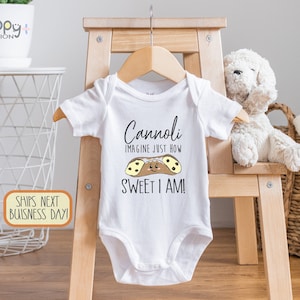 You Cannoli Imagine Baby  ® Italian Baby Shower Gift, Funny Italian Baby Clothes, Toddler T-shirt, Cute Italian Kids Shirt,  Food Pun