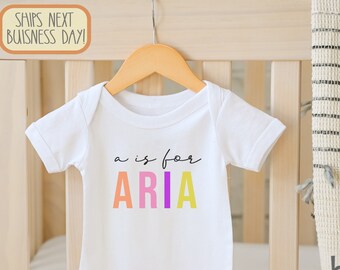 Personalized Name Baby , Custom Baby , Baby Girl , Baby Name, Baby Reveal, Bodysuit, Pregnancy Reveal, Toddler Shirt, Onesie®
