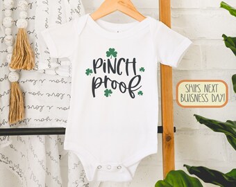 Pinch Proof Baby , St. Patrick's Day Baby , Funny Irish Baby , Long Sleeve, Toddler Tee, Raglan Shirt, Baby bodysuit, Onesie®