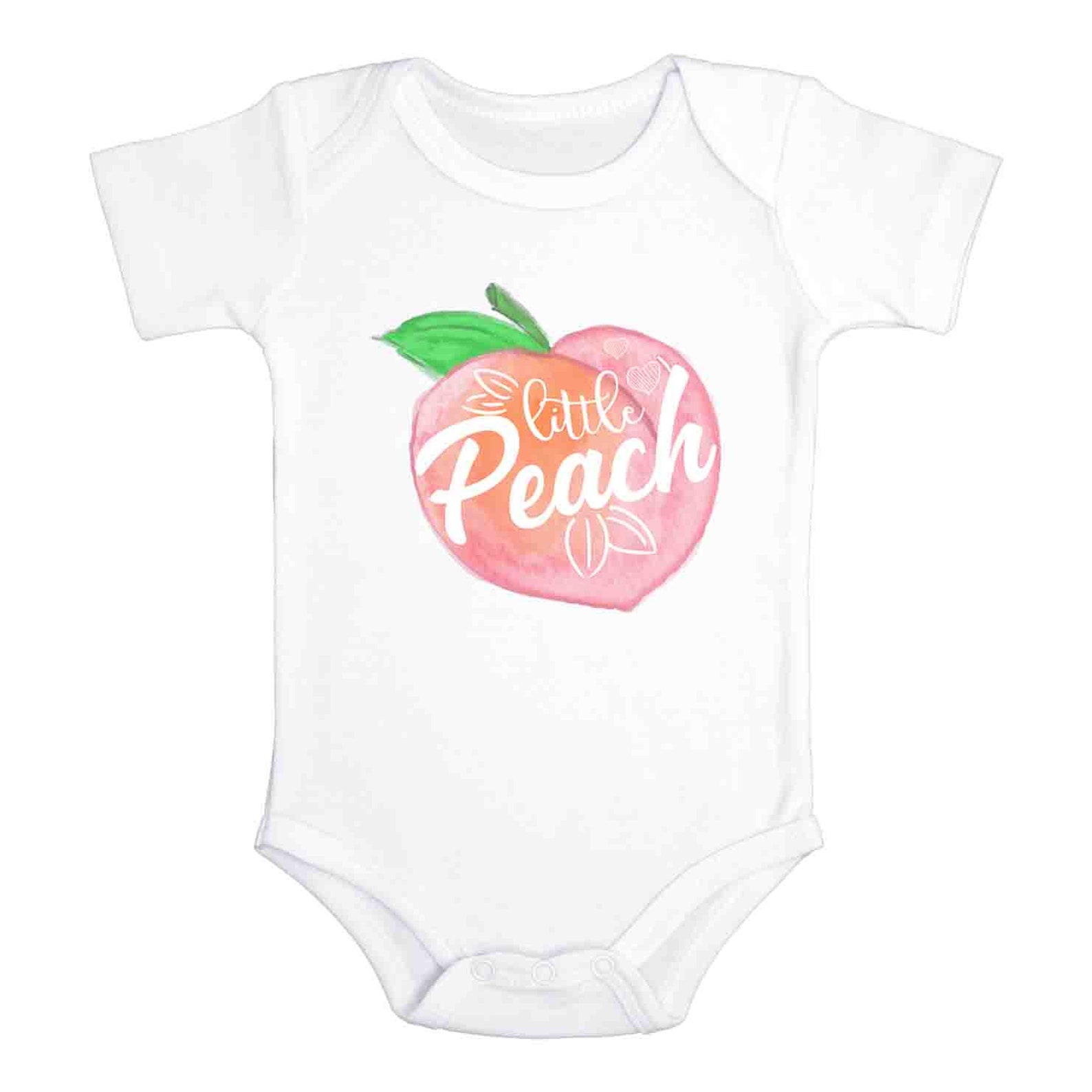 Peach Baby Onesie® Cute Little Peach Baby Bodysuit Baby Girl Etsy