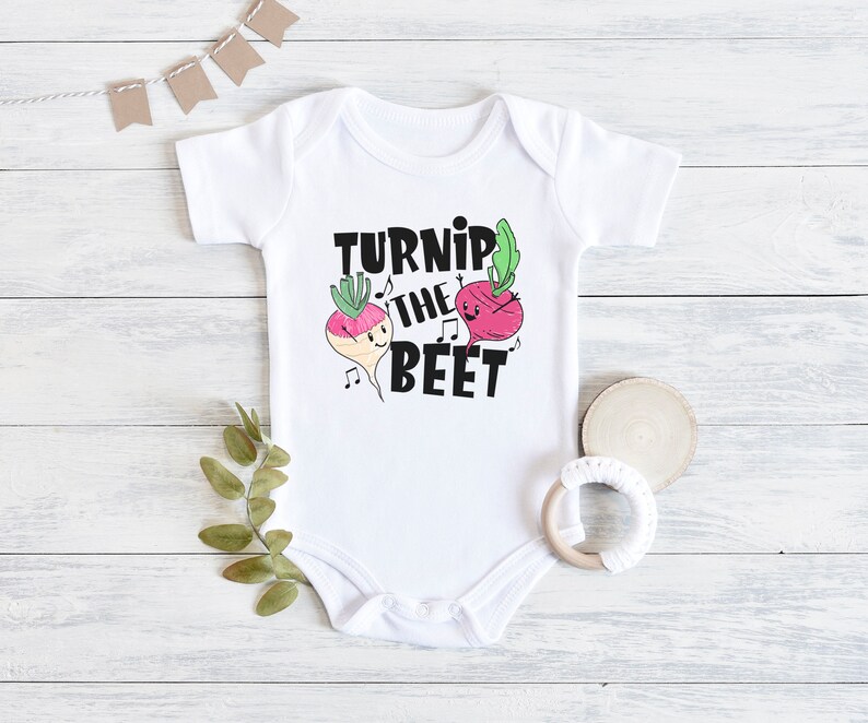 Turnip the Beat Baby Onesie Cute Baby Bodysuit Cute Baby Etsy