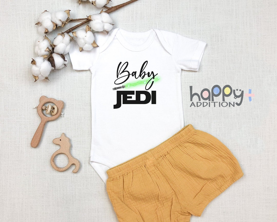 Baby Jedi Onesie Cute Baby Boy Gift Light Saber Long Etsy