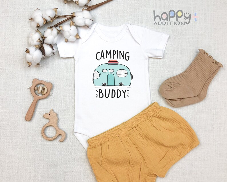 Camping Buddy Onesie Happy Camper Onesie Baby Shower Gift Etsy