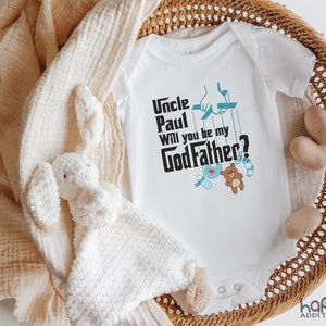 Personalized Will You Be My Godfather Baby , Cute Godfather