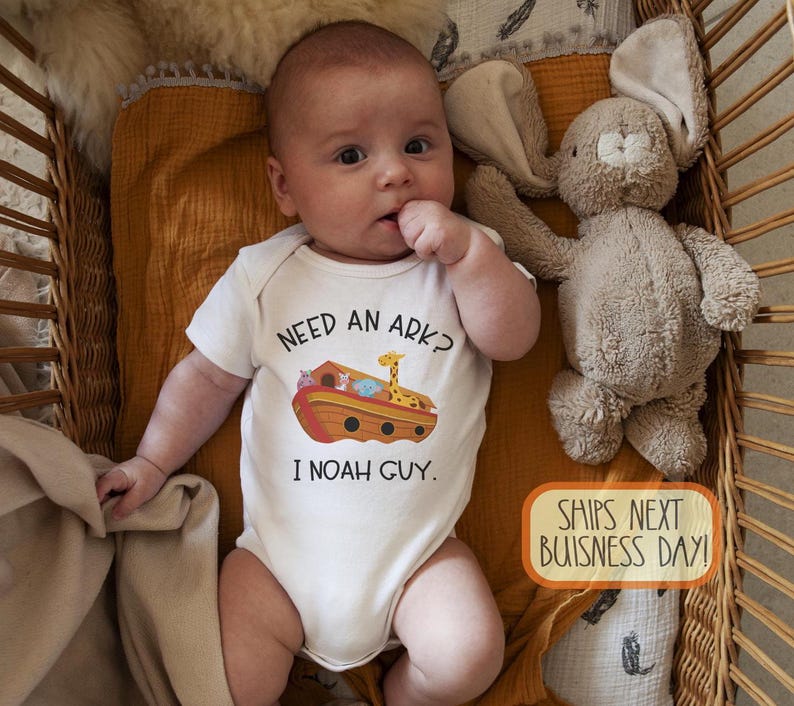 Need An Ark I Noah a Guy Baby Onesie® , Religious Baby bodysuit, Funny Christian baby gift.