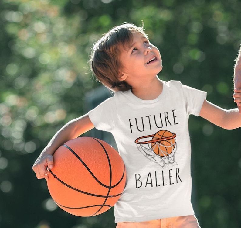 Cute Basketball Outfit Future Baller Oneise Baby Shower Gift Baby Boy Newborn Outfits for Sports Fans Toddler Shirt Basketball Baby
