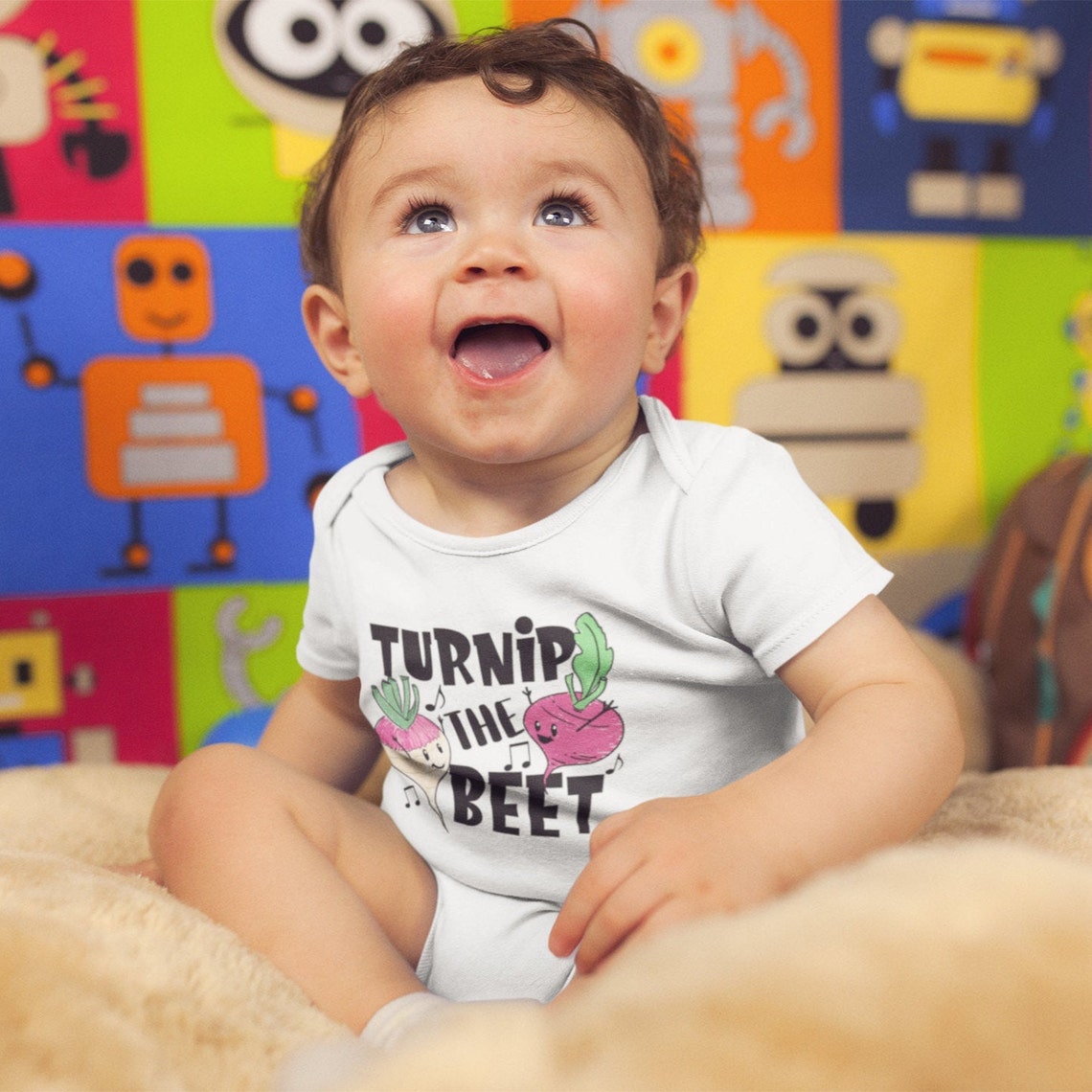 Turnip the Beat Baby Onesie Cute Baby Bodysuit Cute Baby Etsy