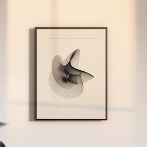Pen Plotter Ink Drawing | Fine Line Abstract Geometric Artwork | Unique Black Ink Drawing | A3 | Limited Edition | Orbit 17 - Not a Print