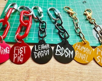 Flagging colour coded Keyrings