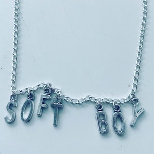 Soft Boy Lettering Necklace