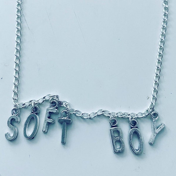 SOFT BOY xs chain lettering choker necklace. Measures 42cm in length. Just 1 available