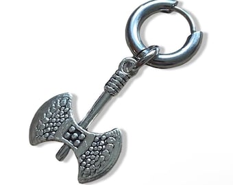 LABRYS mini roestvrijstalen oorbel