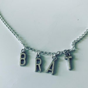 Brat Lettering Necklace