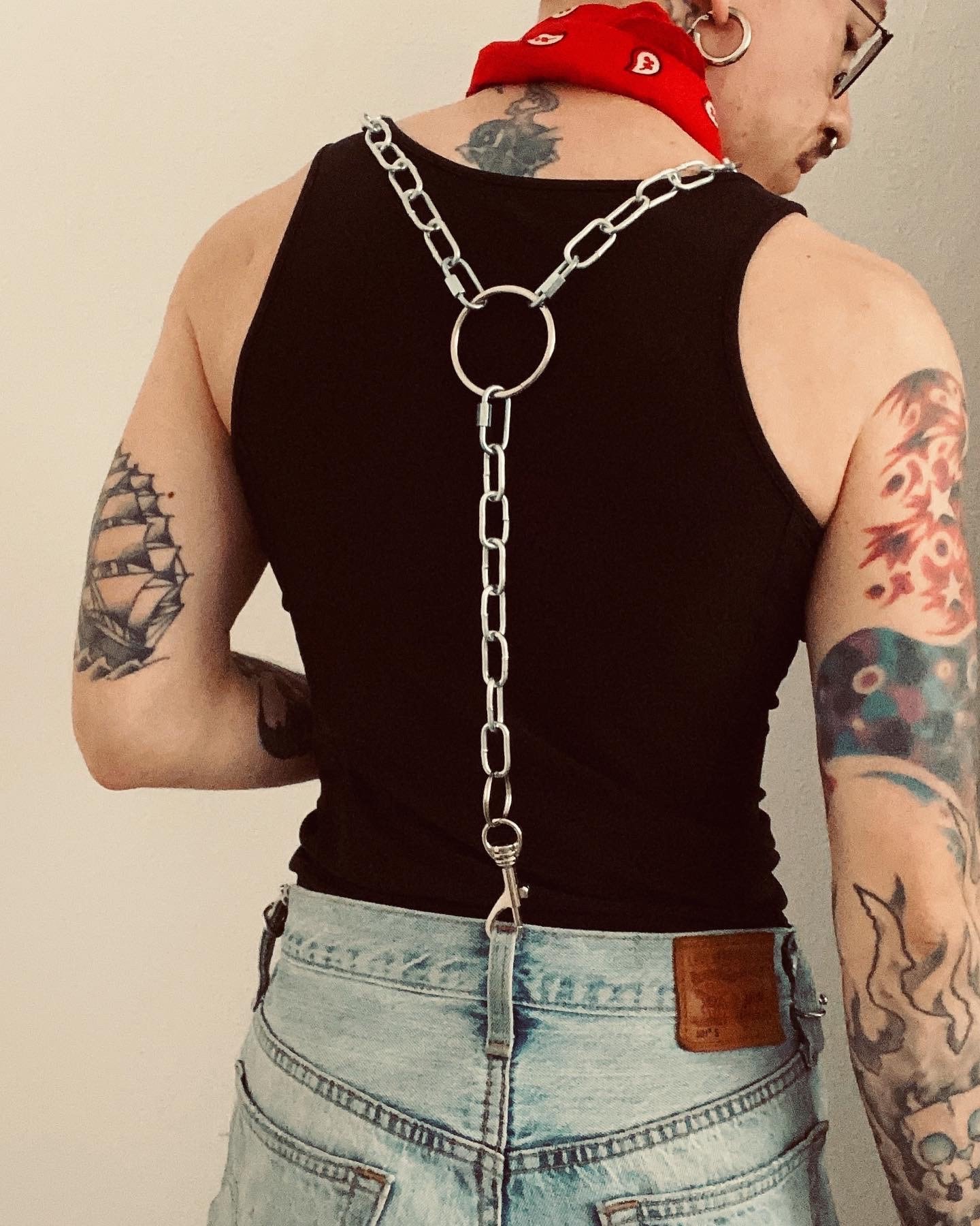 Heavy Duty Steel Chain Suspenders, Made to Measure - Etsy