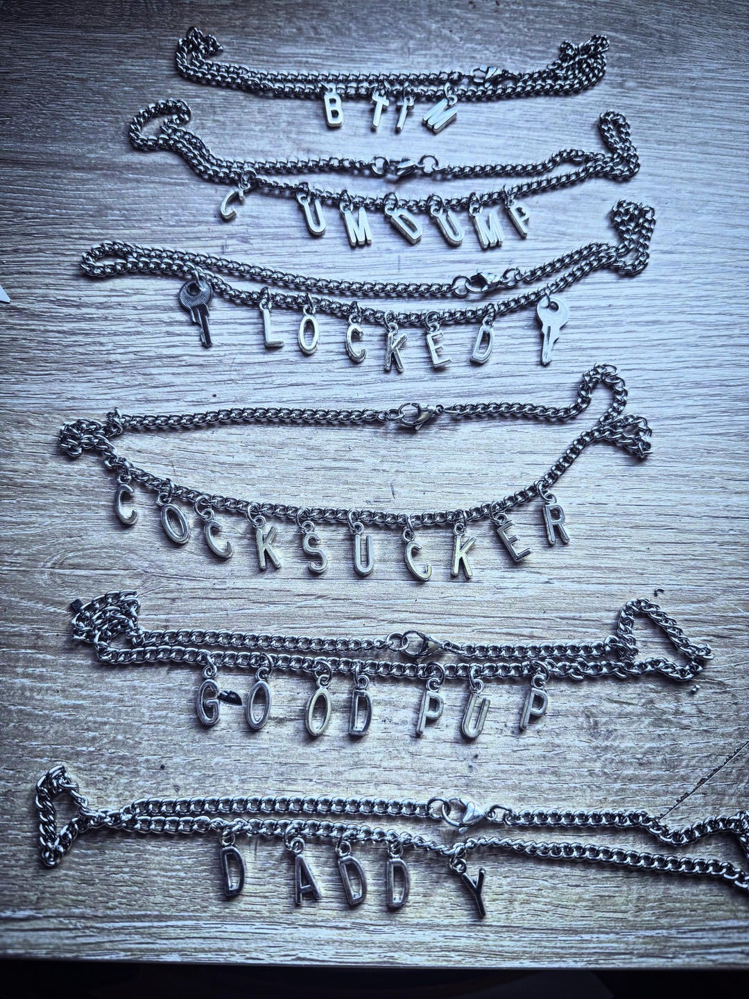 One off Lettering Chains Available. Stainless Steel Chain - Etsy