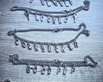 One off lettering chains available. Stainless steel chain