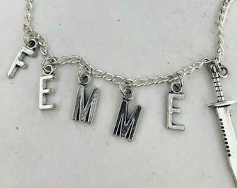 Femme Lettering Necklace