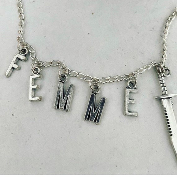Femme Lettering Necklace