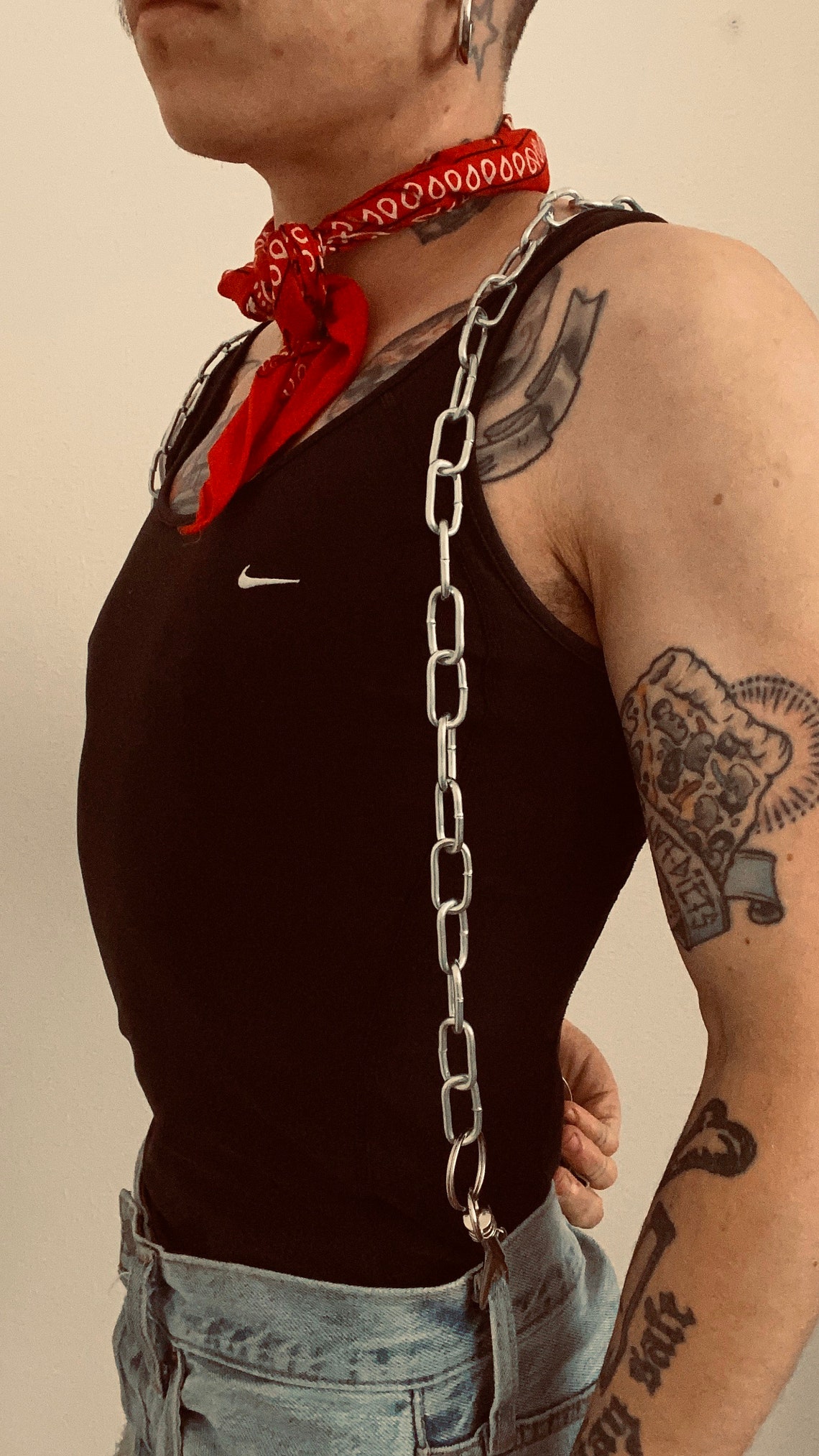 CHAIN SUSPENDERS heavy duty stainless steel smooth chain set Etsy