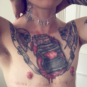 They Pronoun Lettering Chain