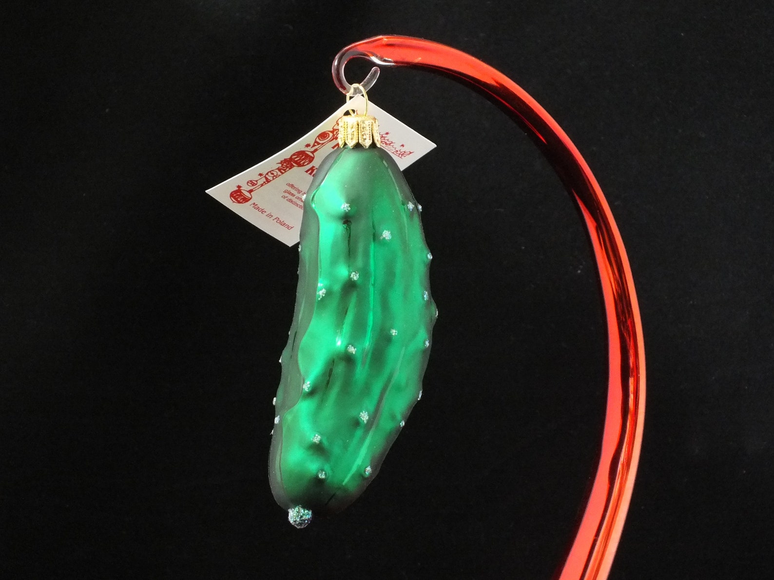 Dill Pickle Glass Ornament Etsy