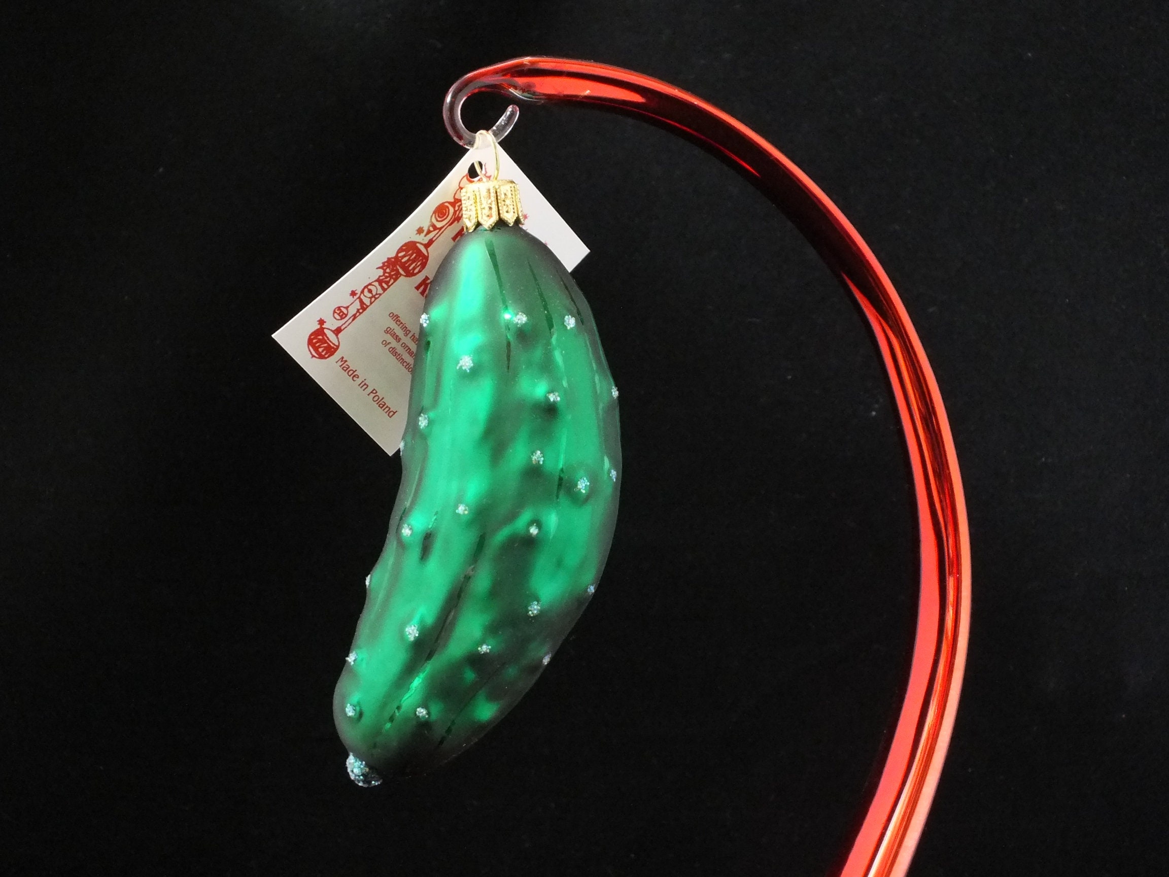 Dill Pickle Glass Ornament Etsy