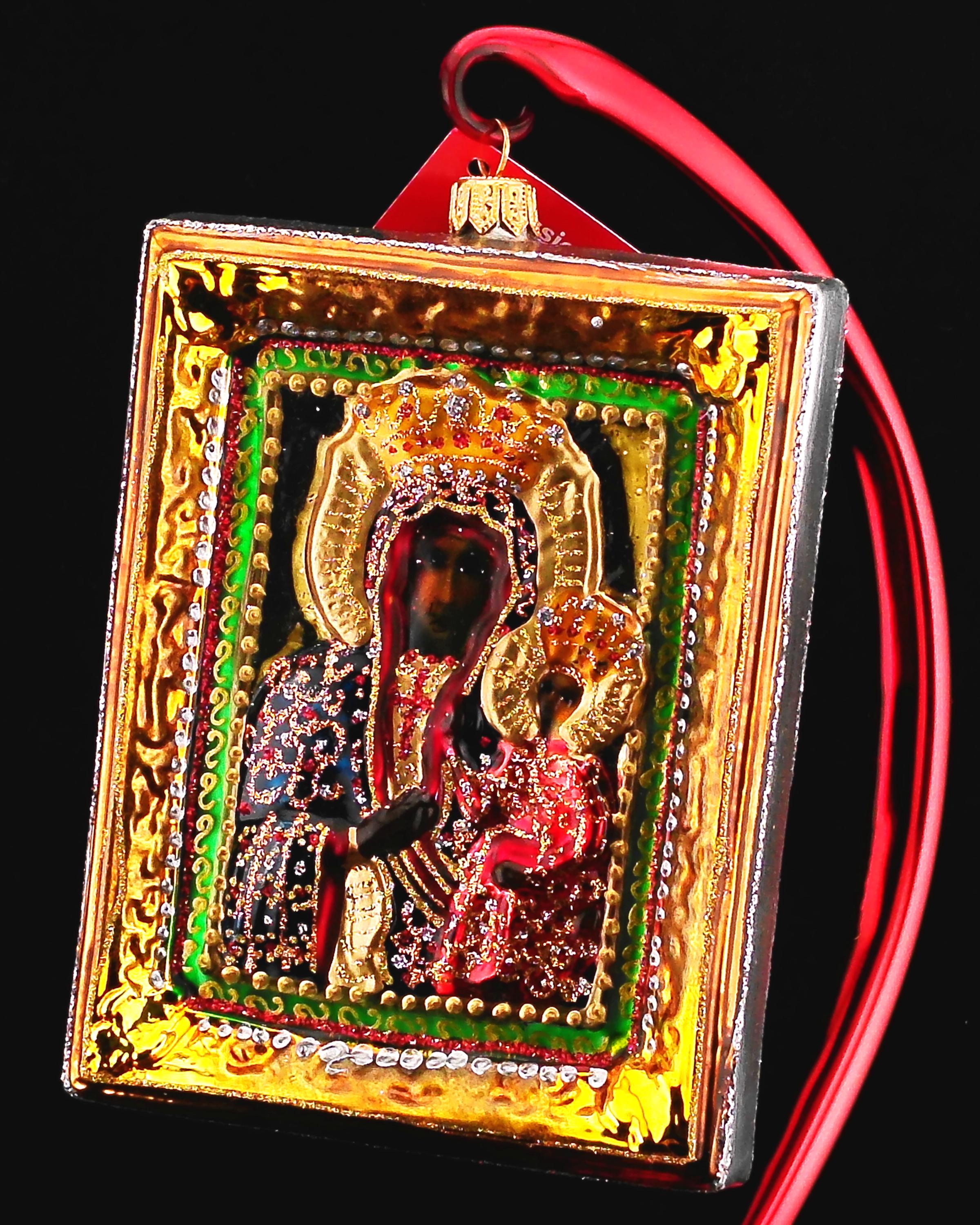Our Lady of Czestochowa Picture Frame Glass Ornament - Etsy