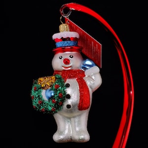 Snowman with Wreath