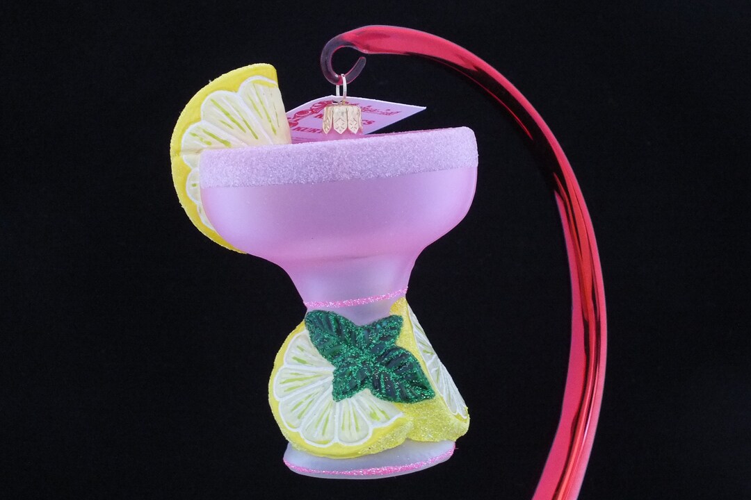 Strawberry Margarita Glass Ornament Etsy